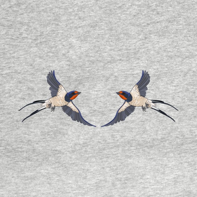 Swallow twins by Naty Design Prague